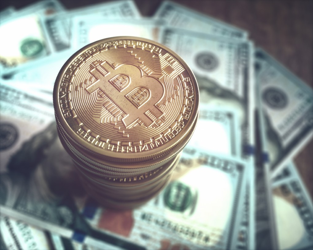 Bitcoin Stock Image